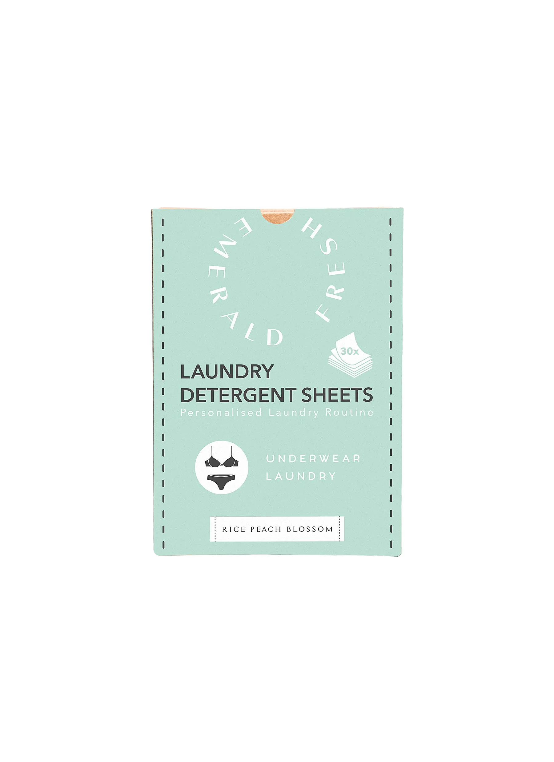 -----------EMERALD FRESH ---- ------------ ----Underwear Laundry Detergent Sheets 30X — Rice Peach Blossom --