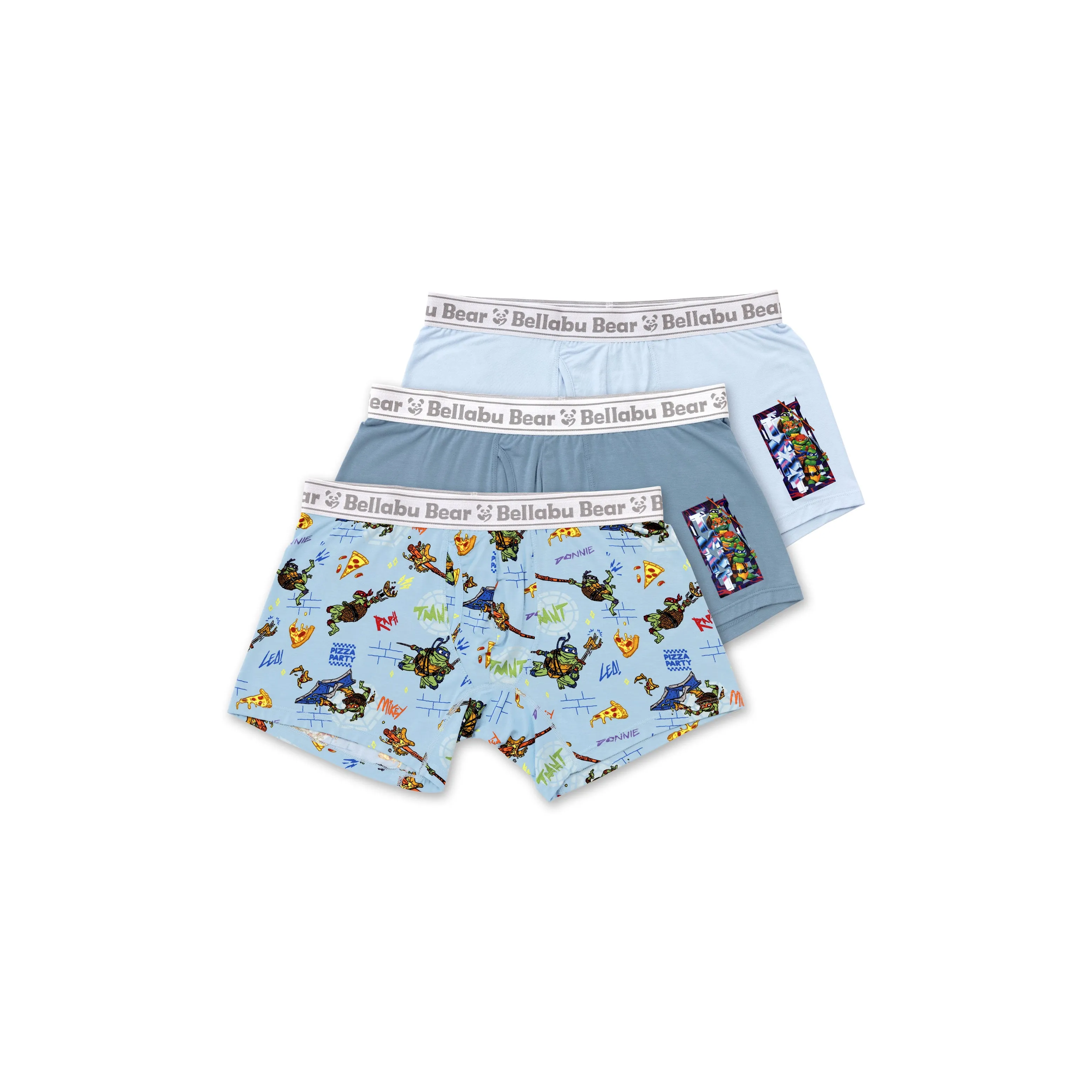 ---Teenage Mutant Ninja Turtles: Mutant Mayhem Bamboo Men's Boxer Brief Underwear 3-Pack--