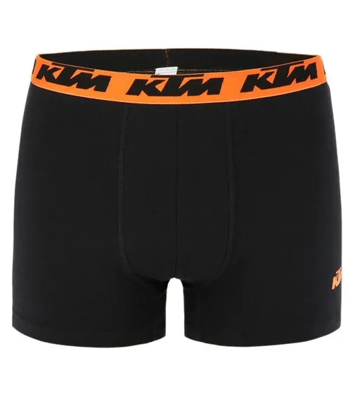 10 pack KTM men's boxer shorts cotton boxer shorts underwear with logo print KTM/MAR1BCX5AS black