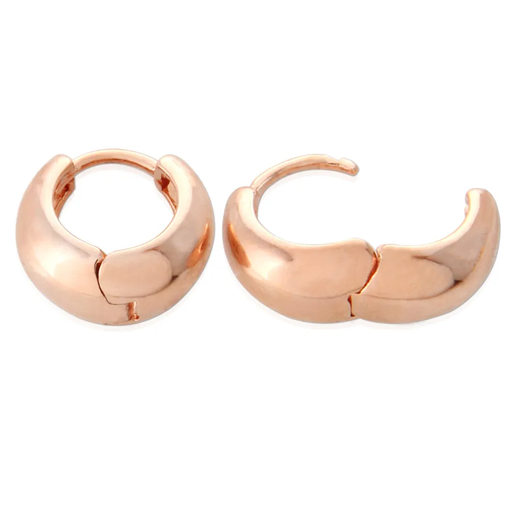 11MM_Thick Huggie Bold Cuff Earrings Small Hoop Earrings