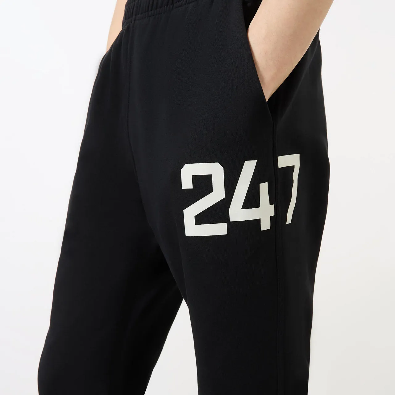 247 BY REPRESENT Logo Drawstring Sweatpants - Black