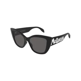 Alexander Mcqueen Sunglass Woman Black Grey AM0347S-001