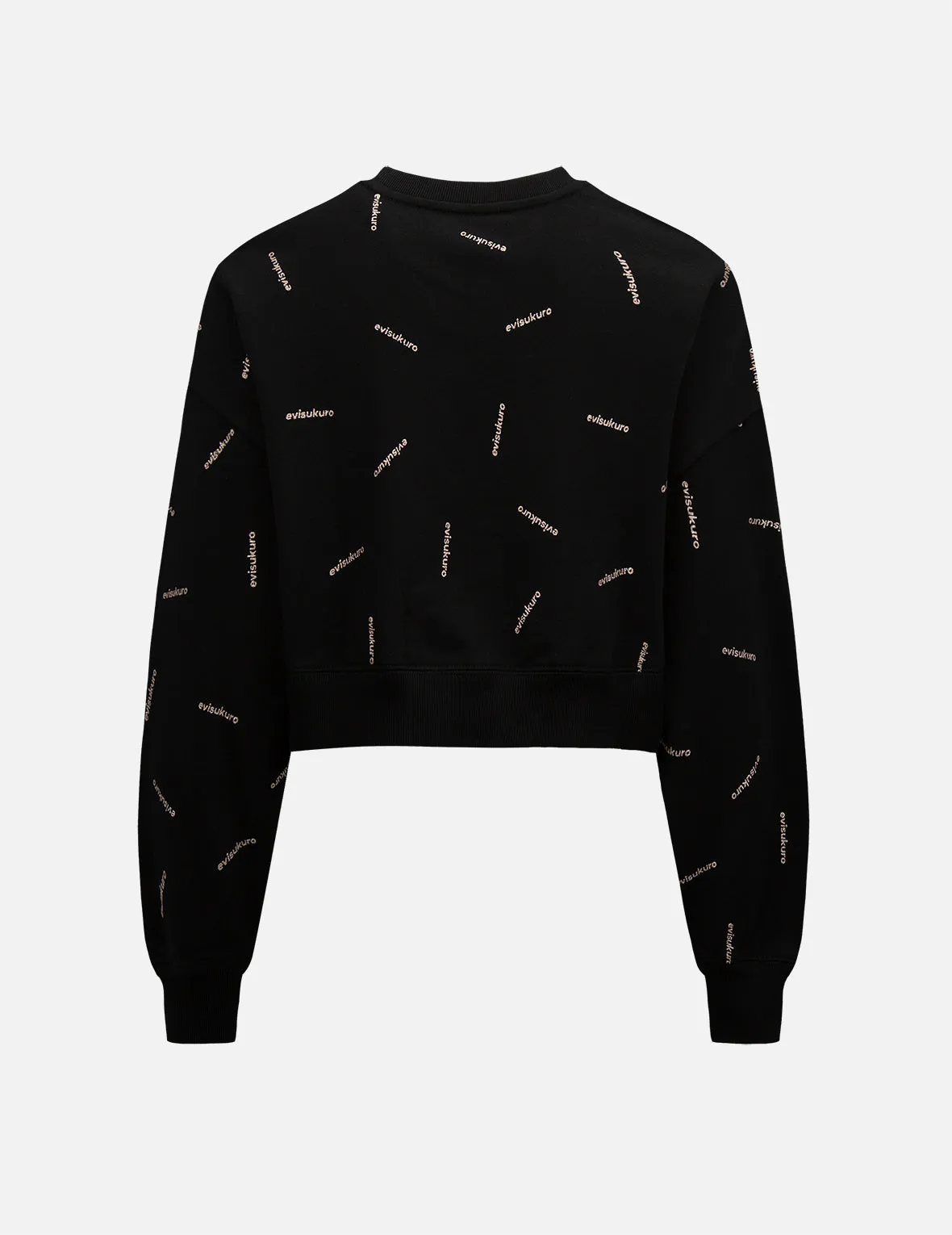 Allover Logo Glitter Print Sweatshirt