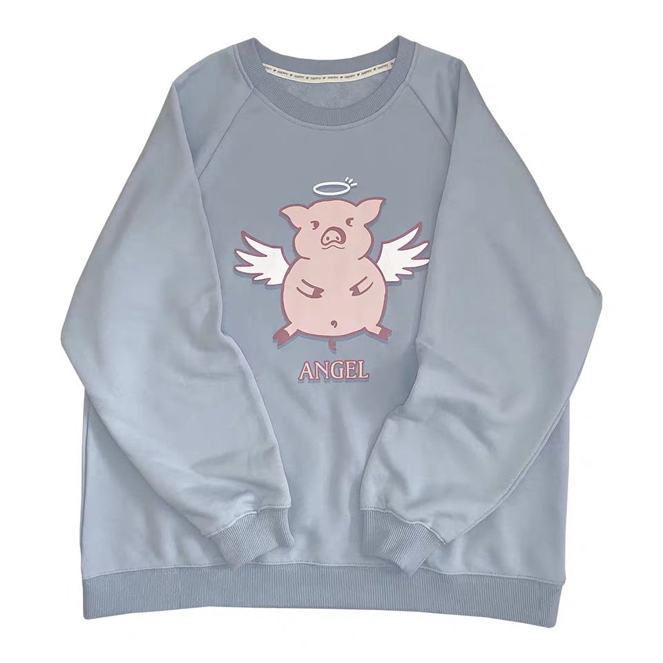 “ANGEL” BLUE SWEATSHIRT BY21253