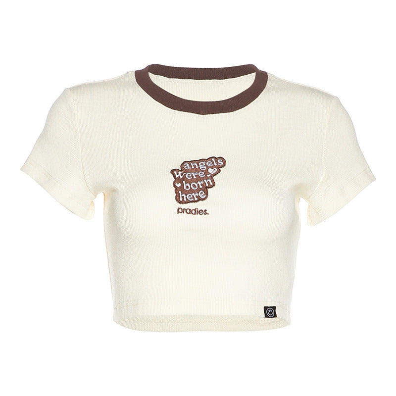 Angels Born Crop Tee