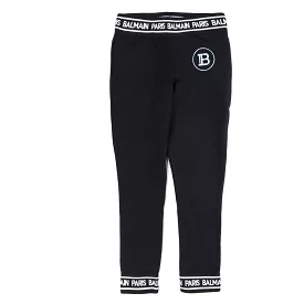 Balmain-Black Logo Tape Sweatpants-6M6500MX270-930