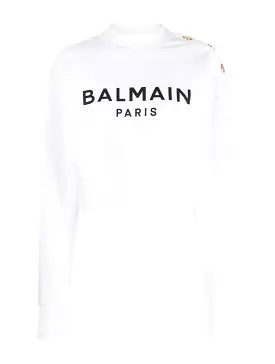 BALMAIN PRINTED SWEATSHIRT