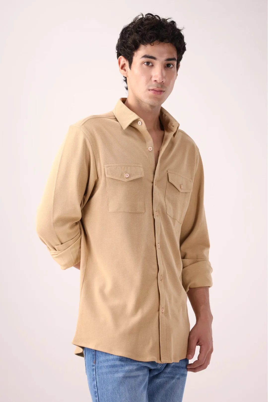 Beige Casual Shirt