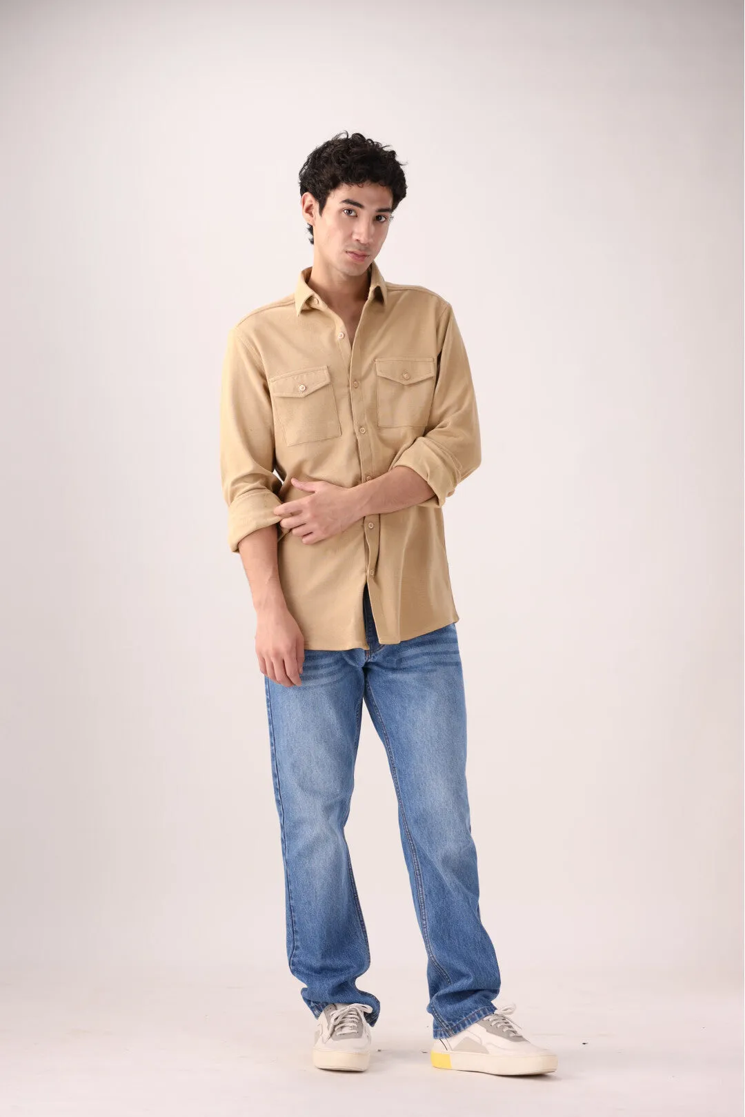 Beige Casual Shirt