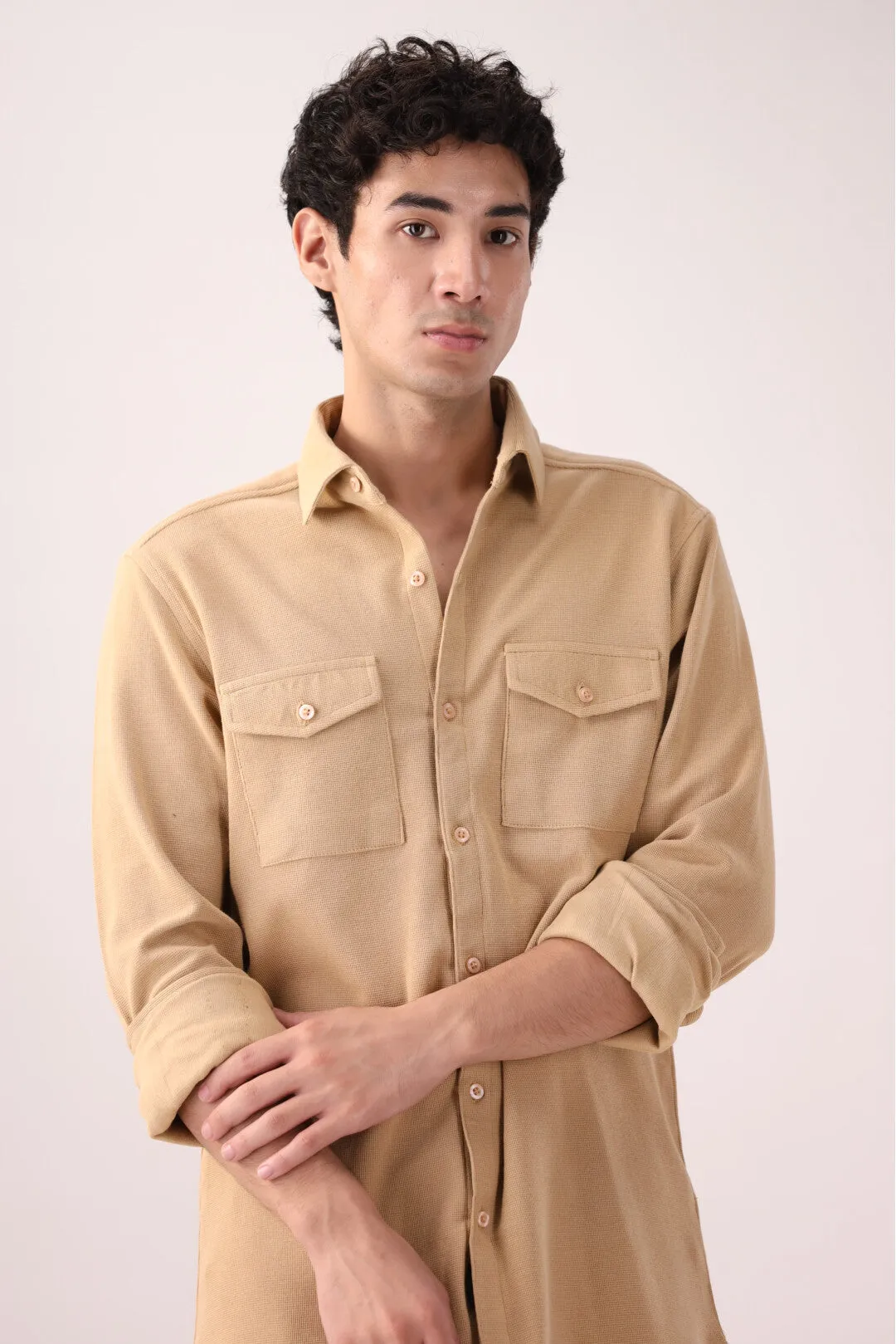 Beige Casual Shirt