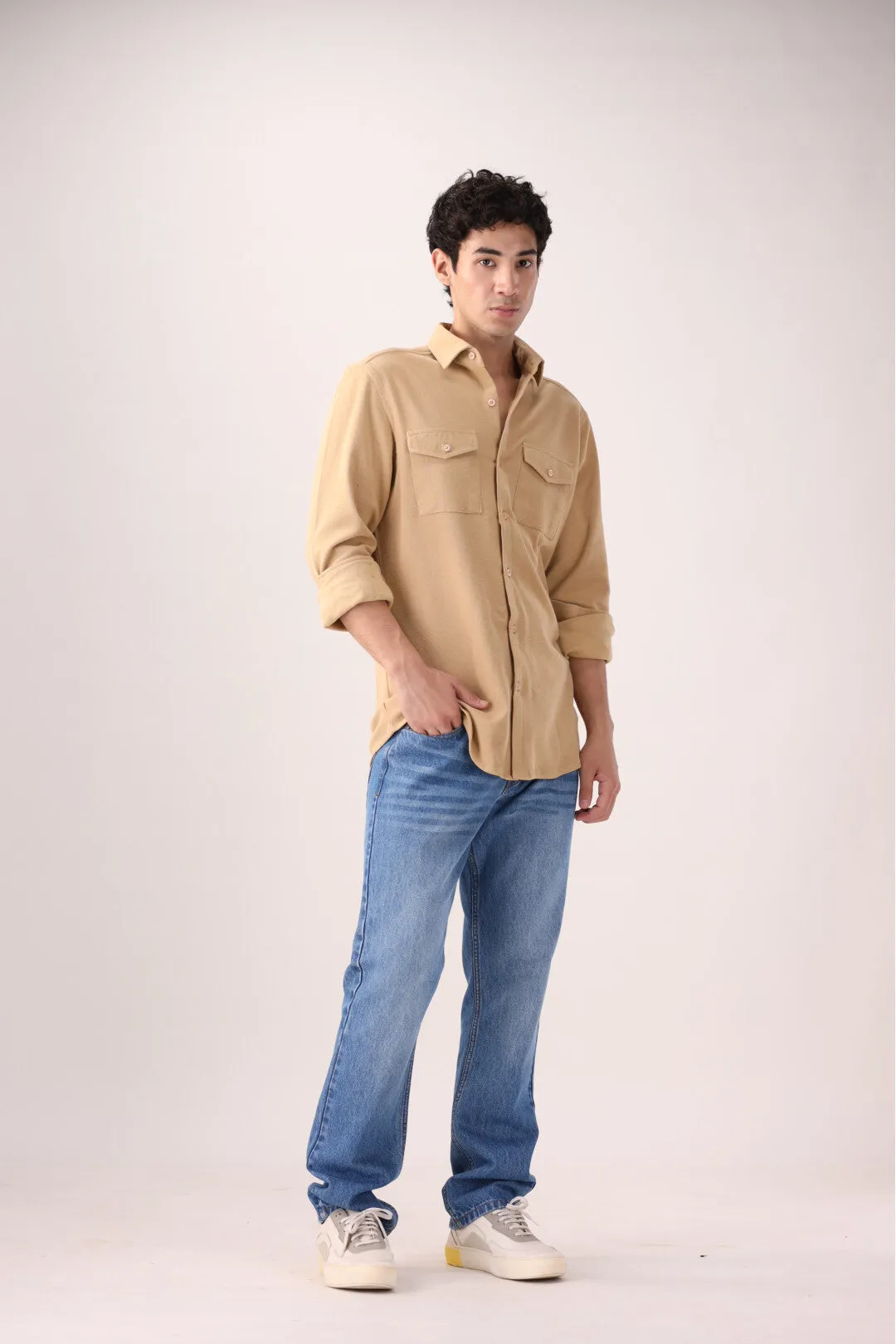 Beige Casual Shirt