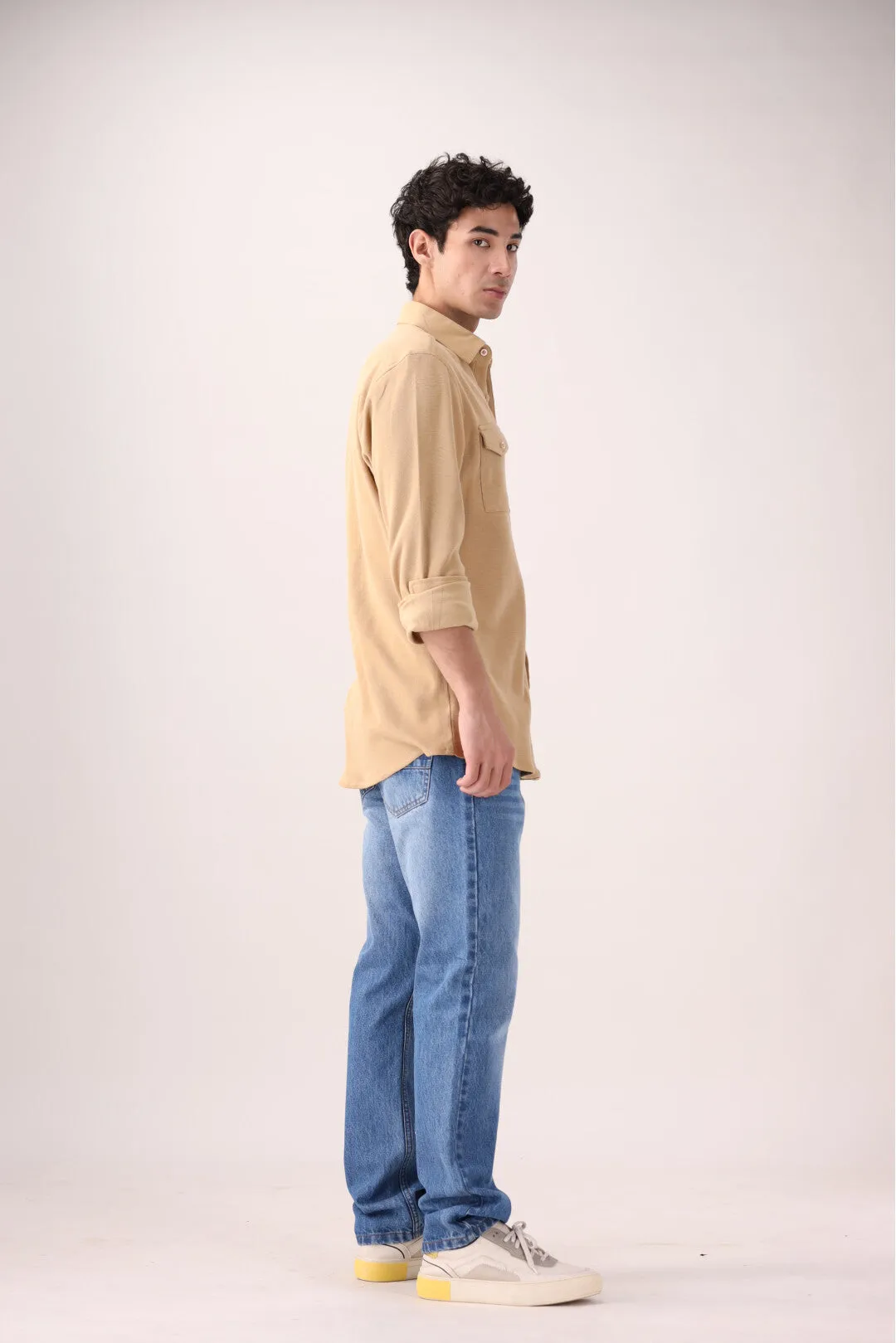 Beige Casual Shirt