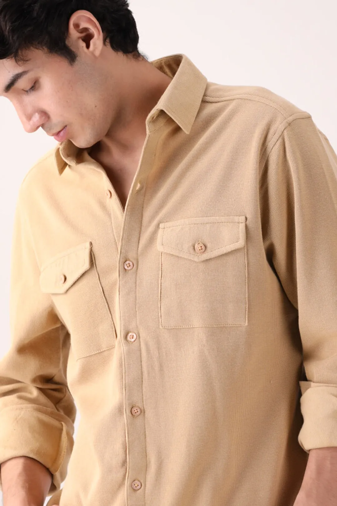 Beige Casual Shirt