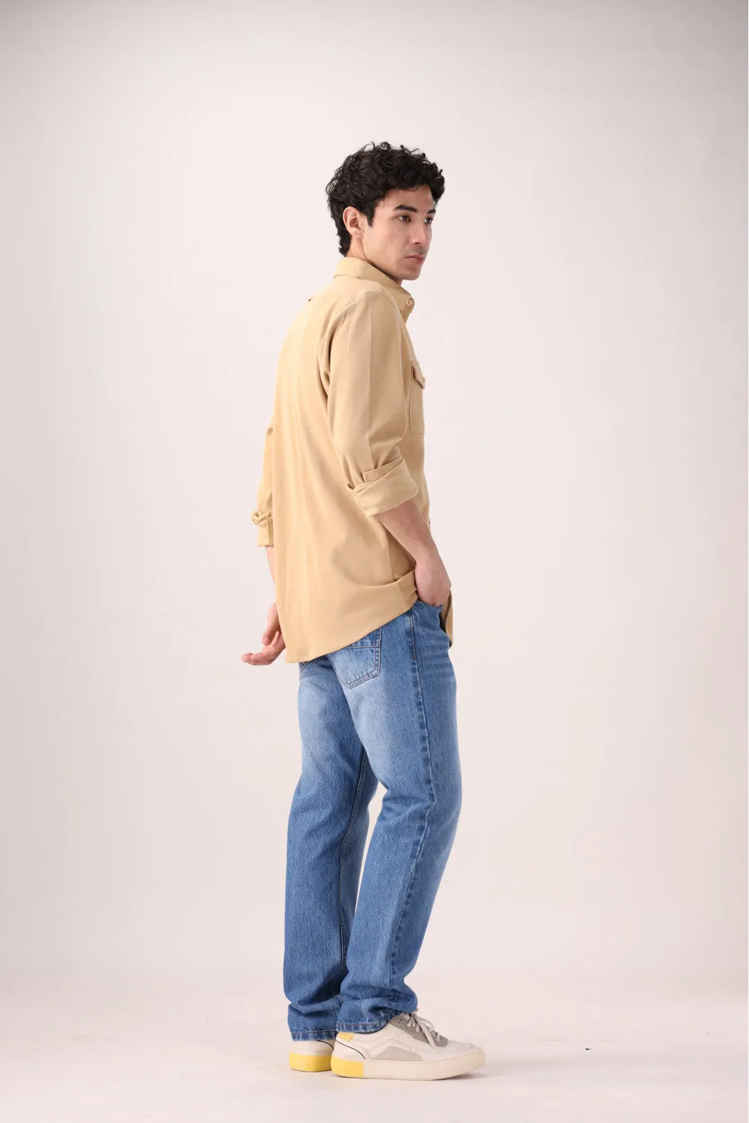 Beige Casual Shirt