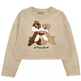 Beige Chipmunks Hug Sweatshirt