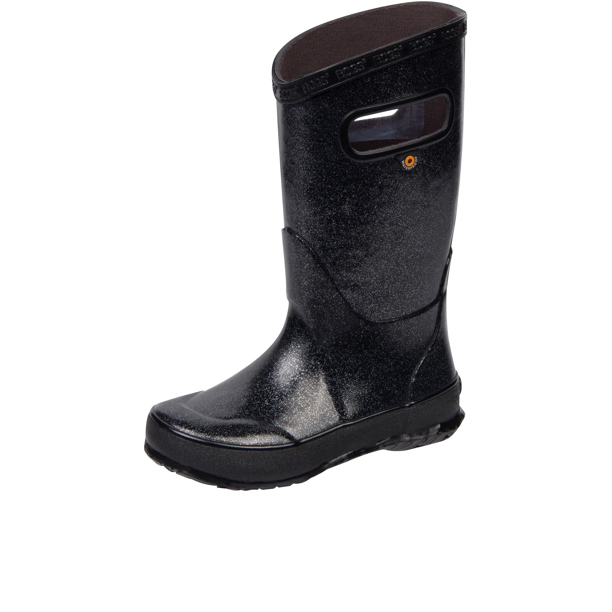 Bogs Childrens Rainboot Glitter Black