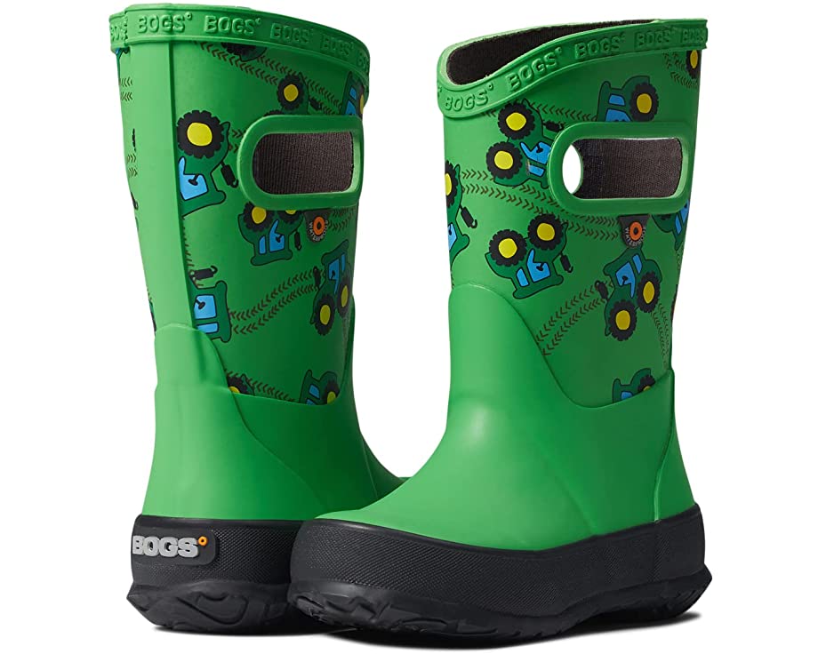 Bogs- Kid's Rain Boot Tractors Green