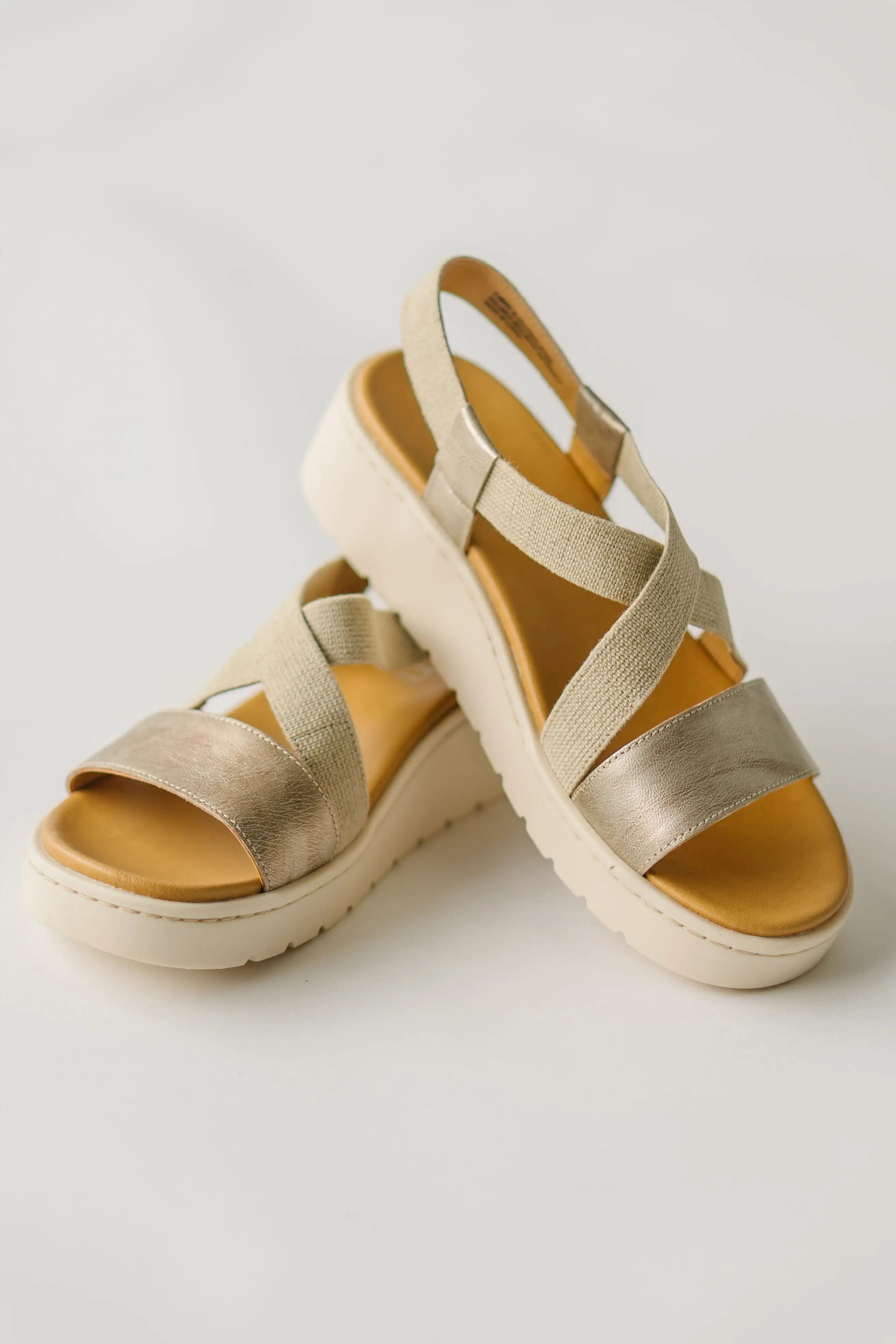 Born: Kasady Sandal in Light Gold Metallic