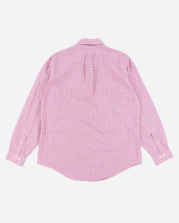 Brooks Brothers Pink Check Shirt - L