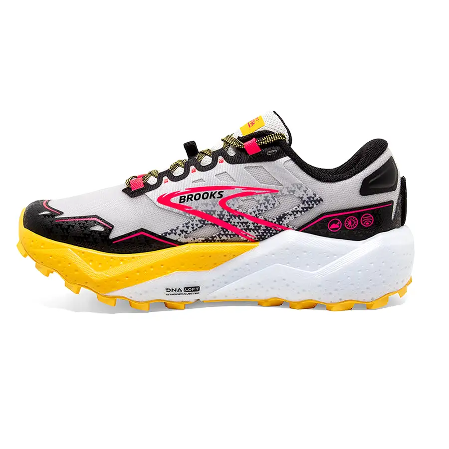 Brooks Caldera 7 Gris Negro Amarillo