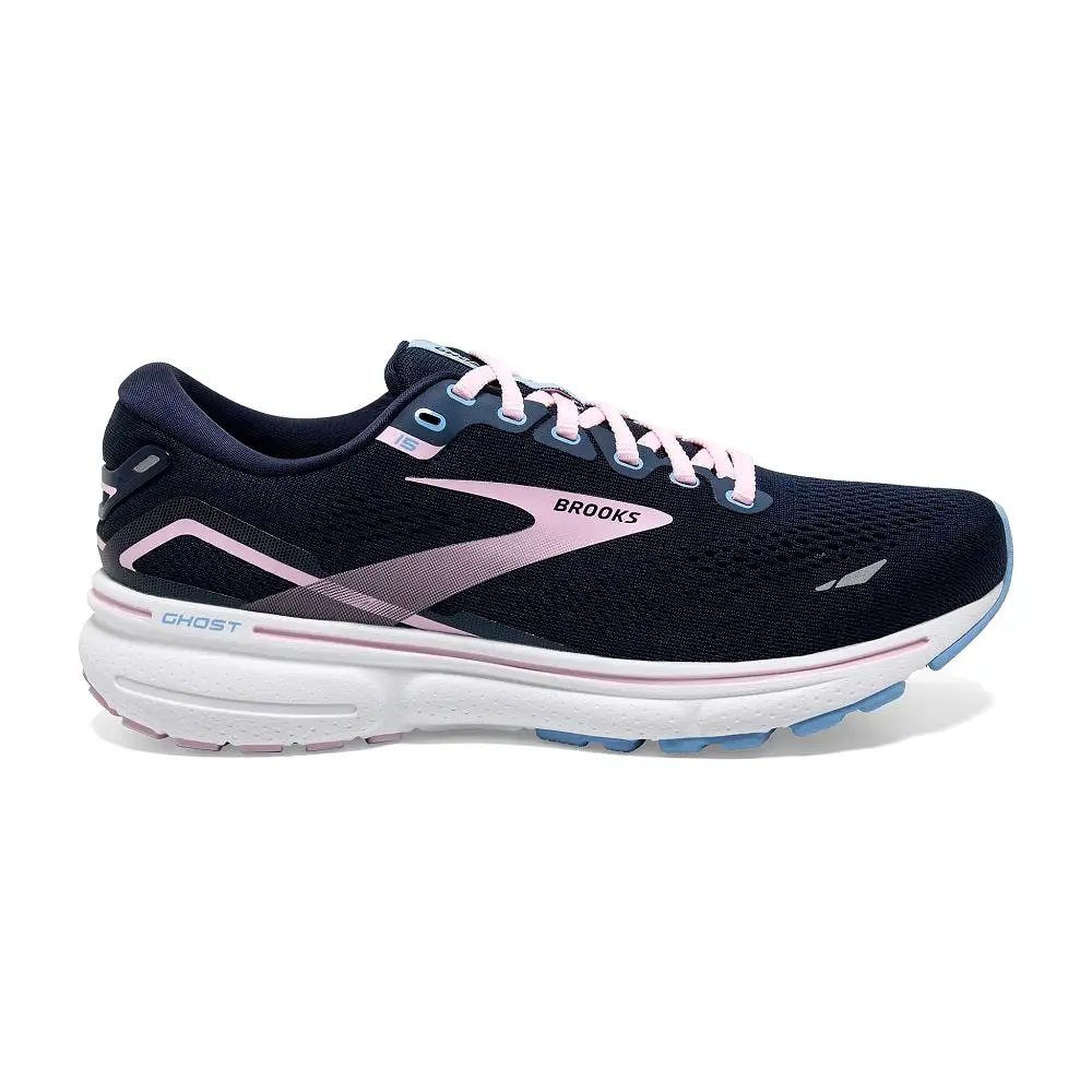 Brooks Ghost 15 Azul marino Rosa