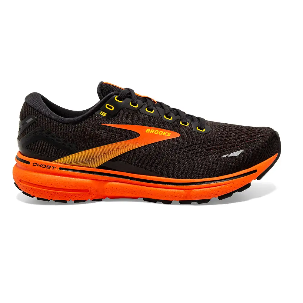 Brooks Ghost 15 Negro Naranja