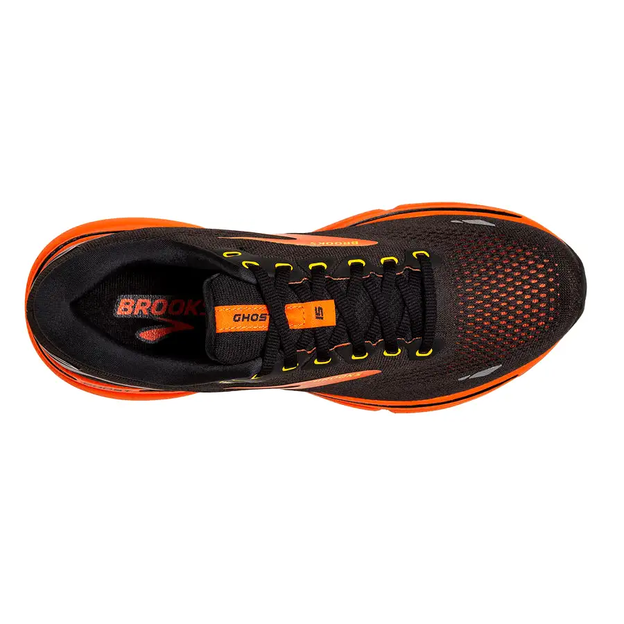 Brooks Ghost 15 Negro Naranja