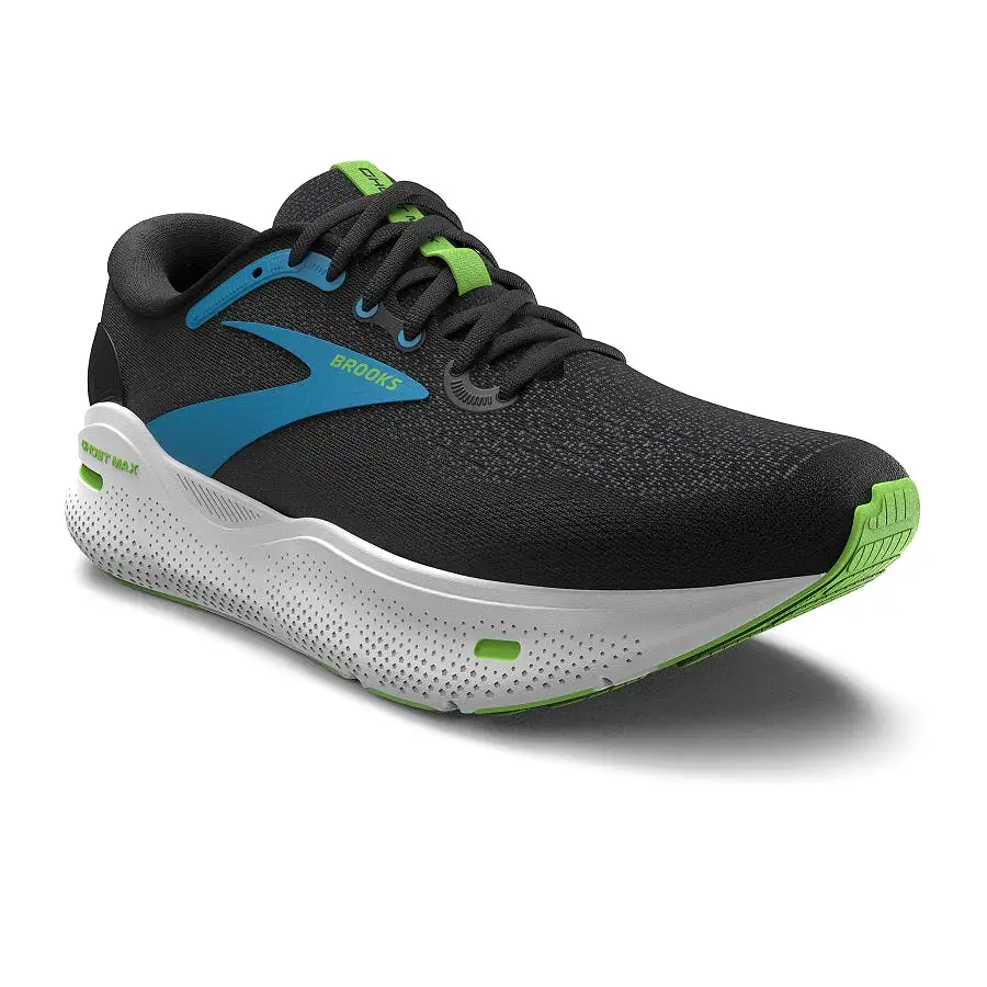 Brooks Ghost Max Negro Azul Verde