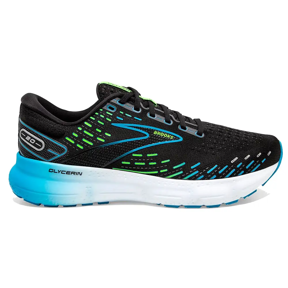 Brooks Glycerin 20 Negro Azul Verde