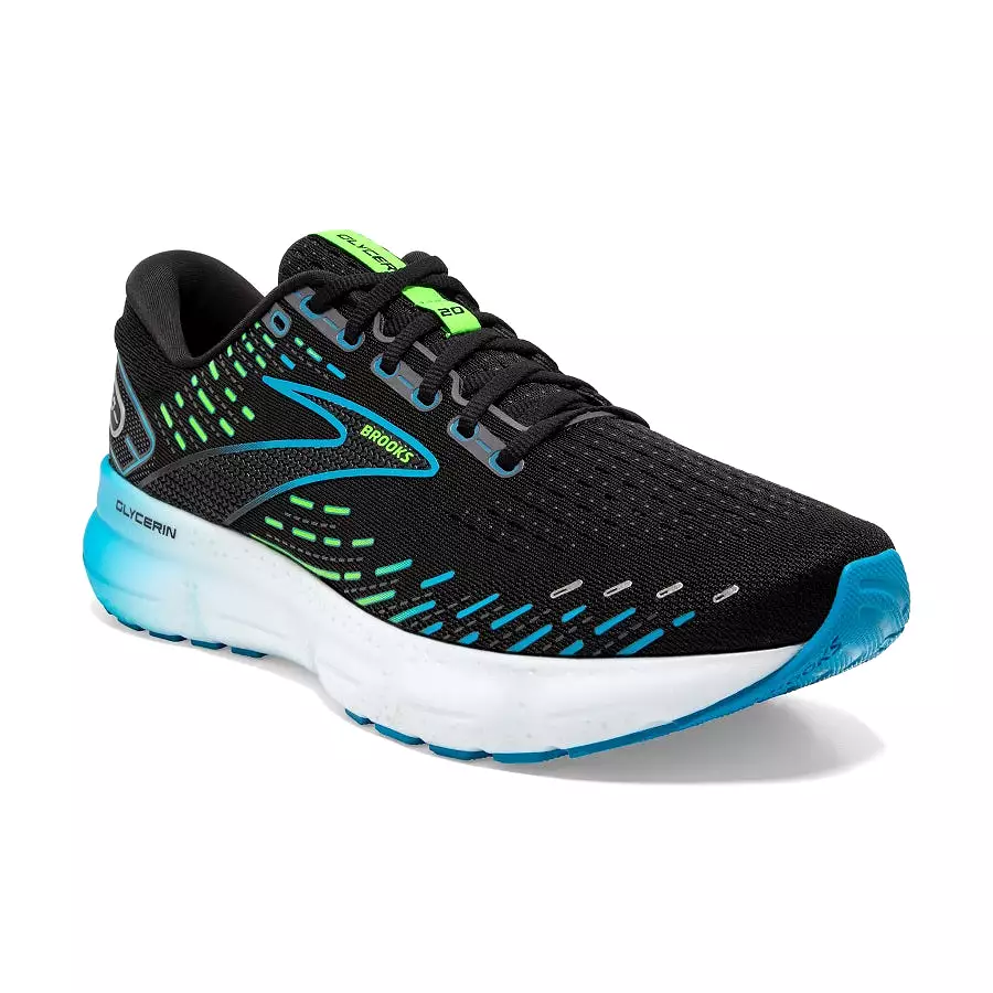 Brooks Glycerin 20 Negro Azul Verde