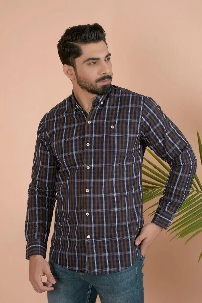 BROWN CASUAL SHIRT