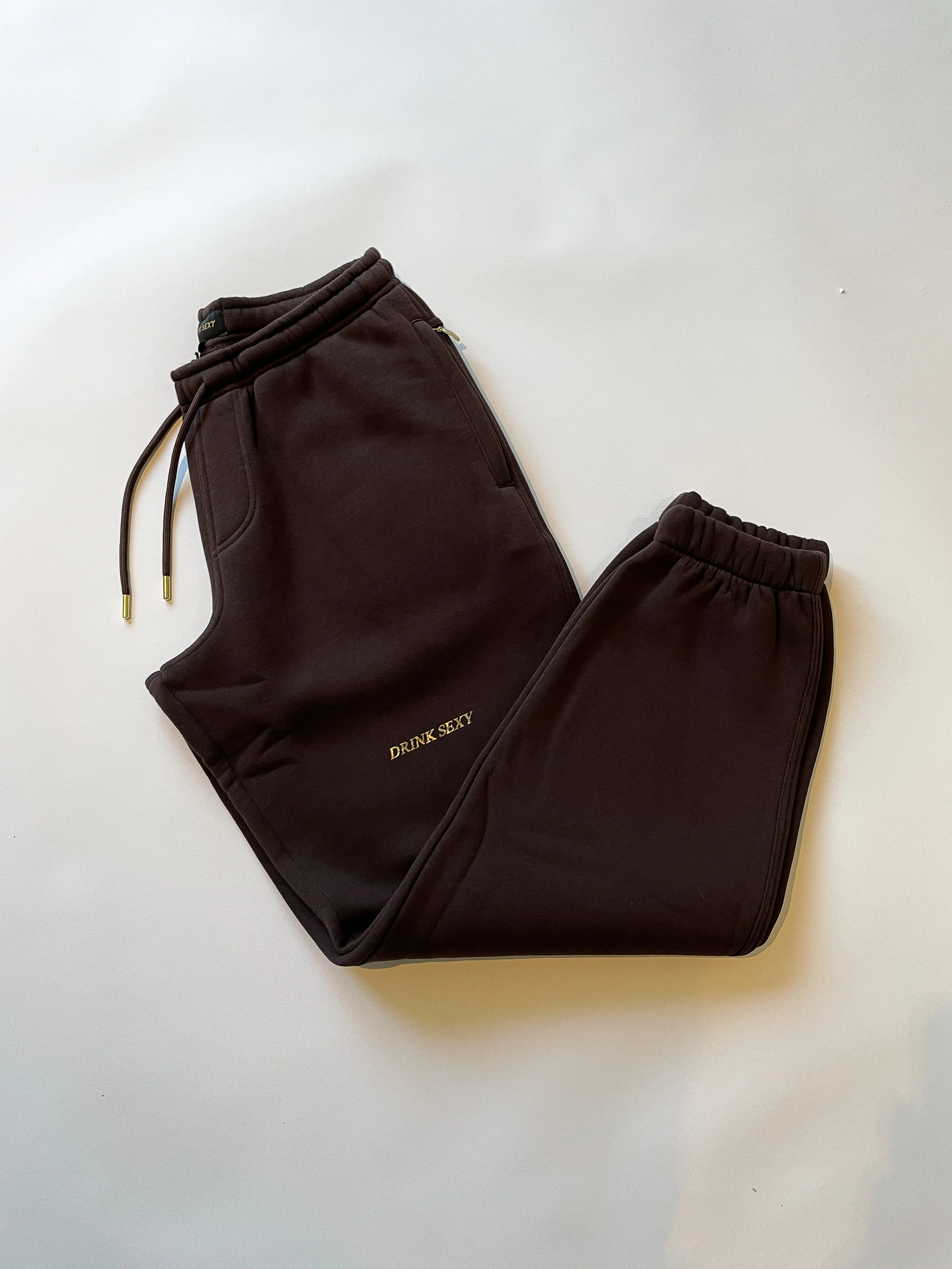 Brown Sweatpants ''Shiny Gold Diamond''