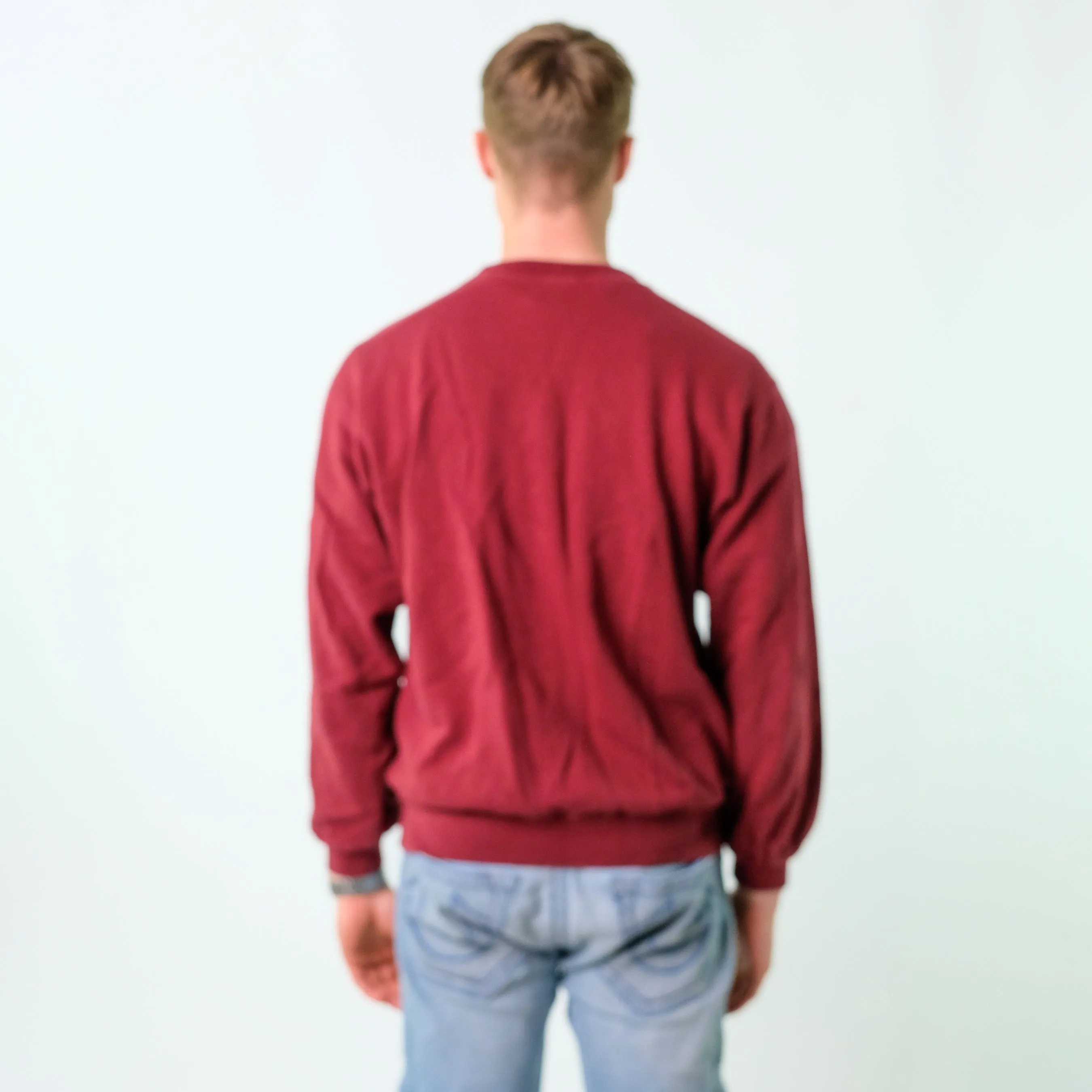 Burgundy Red y2ks Champion Sweatshirt (L)