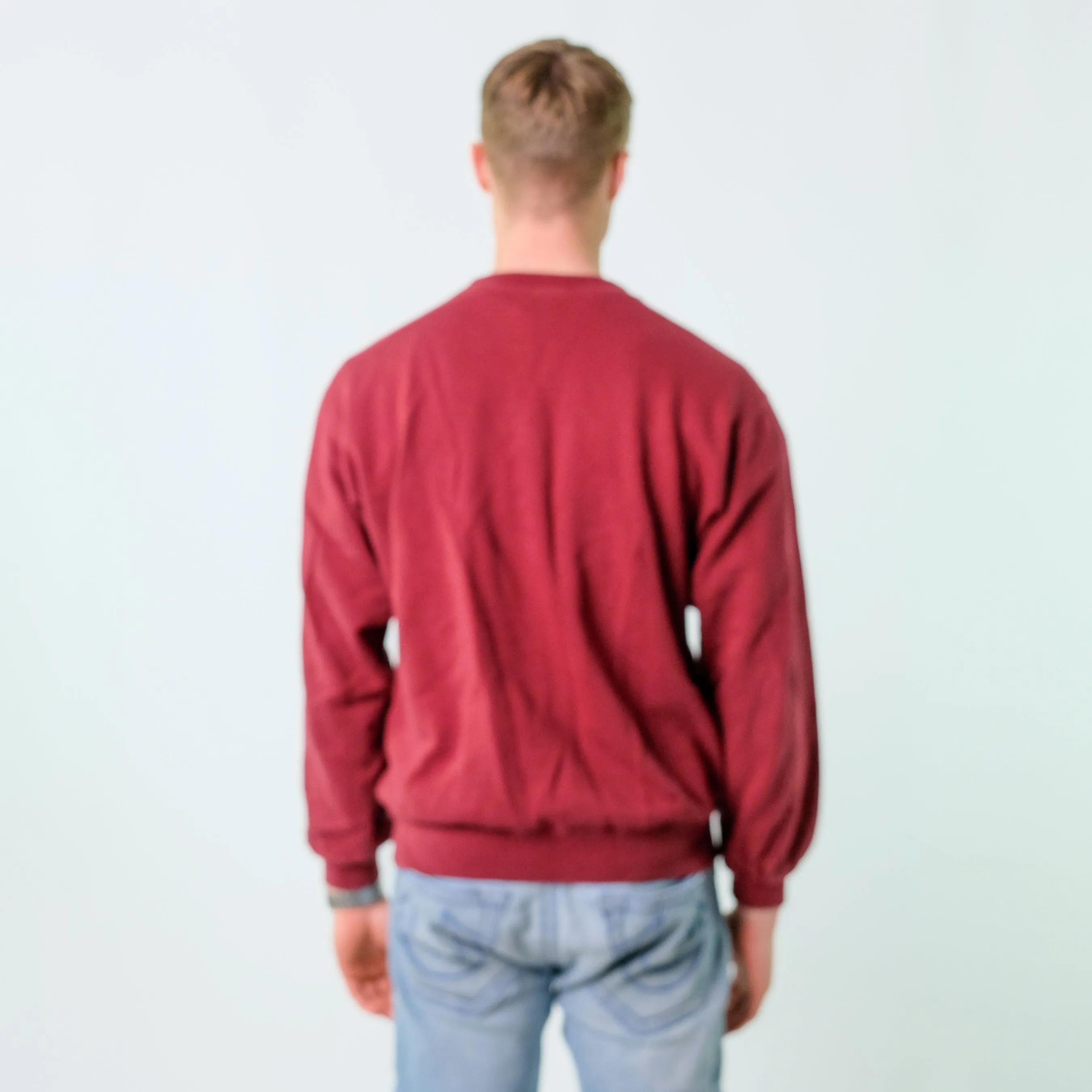 Burgundy Red y2ks Champion Sweatshirt (L)