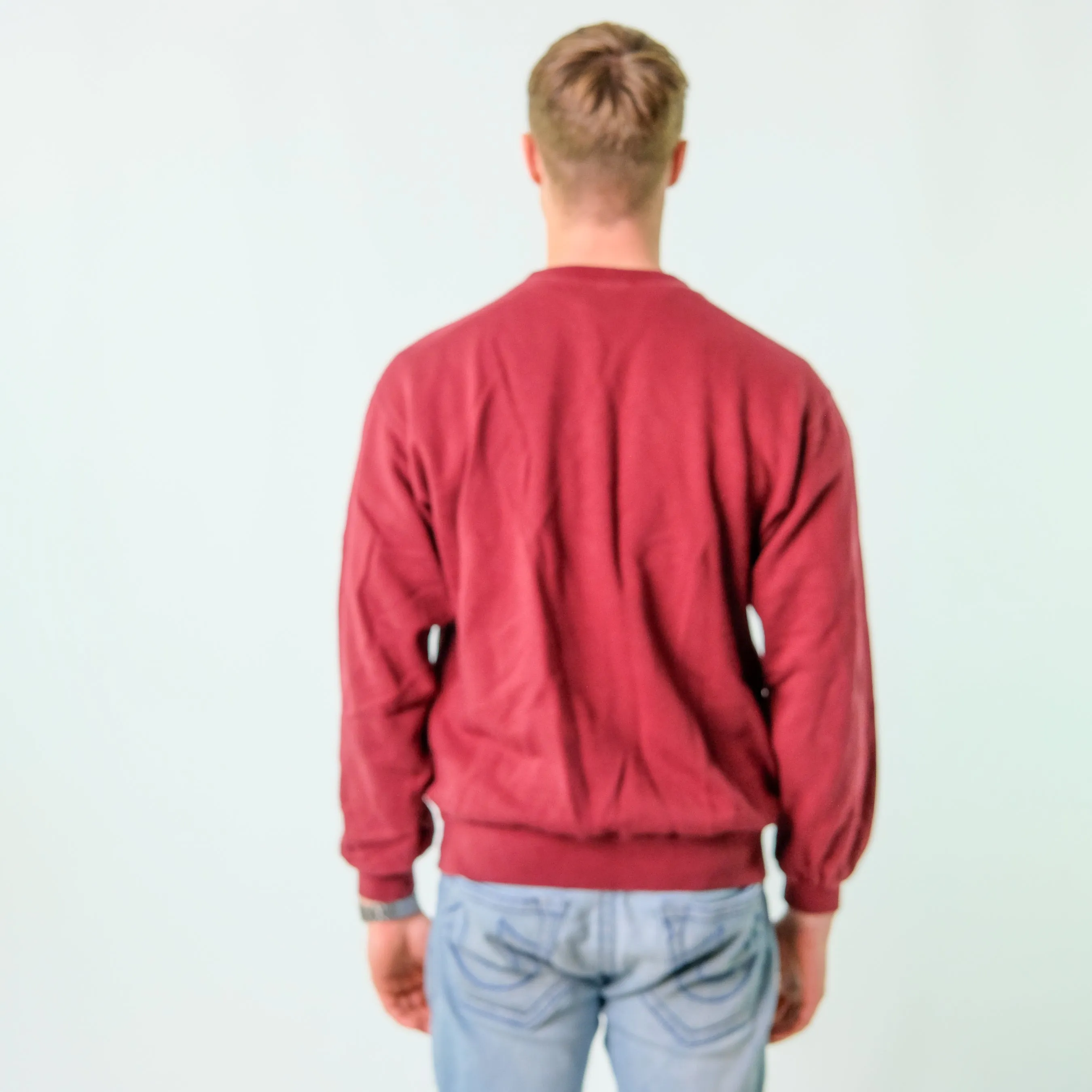 Burgundy Red y2ks Champion Sweatshirt (L)