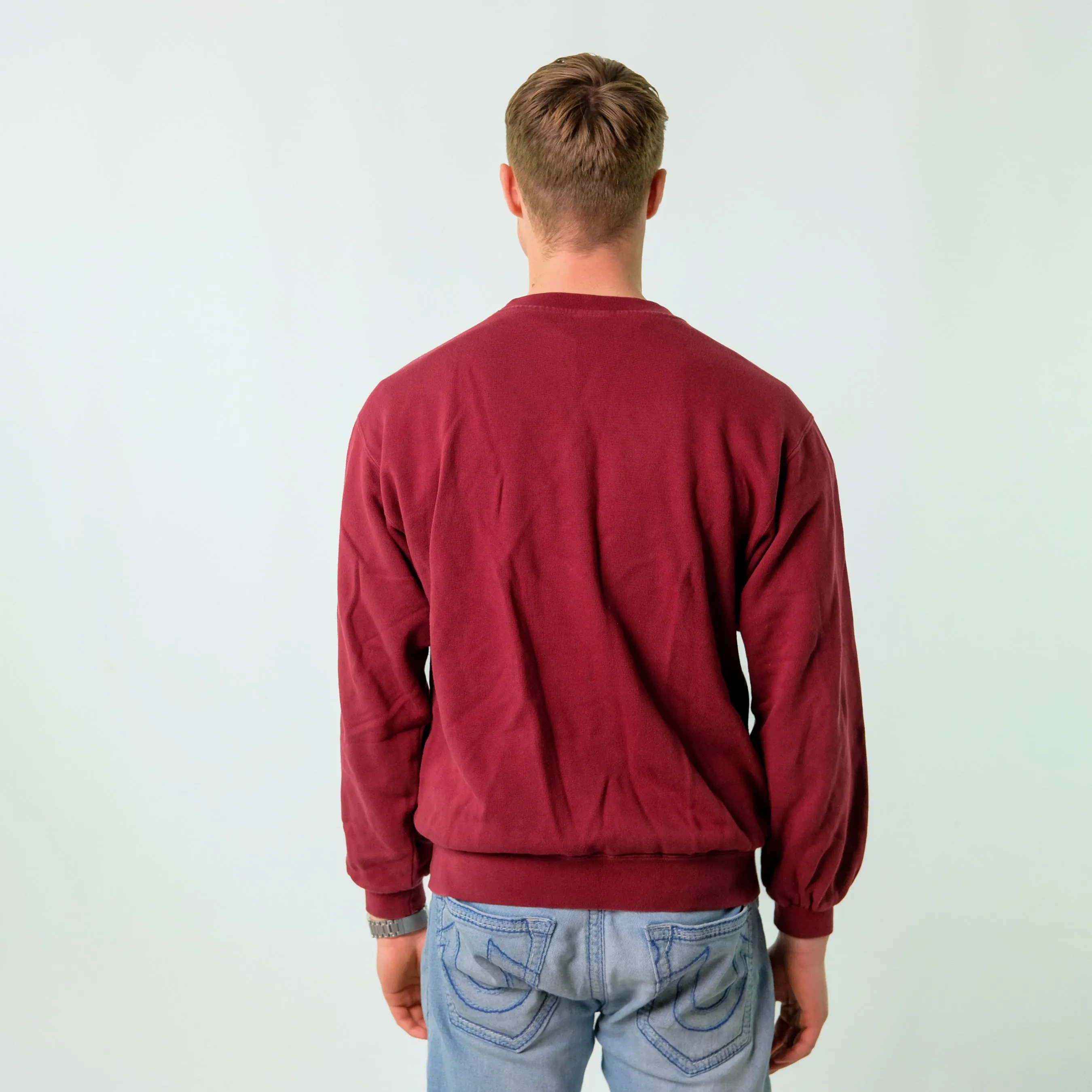 Burgundy Red y2ks Champion Sweatshirt (L)