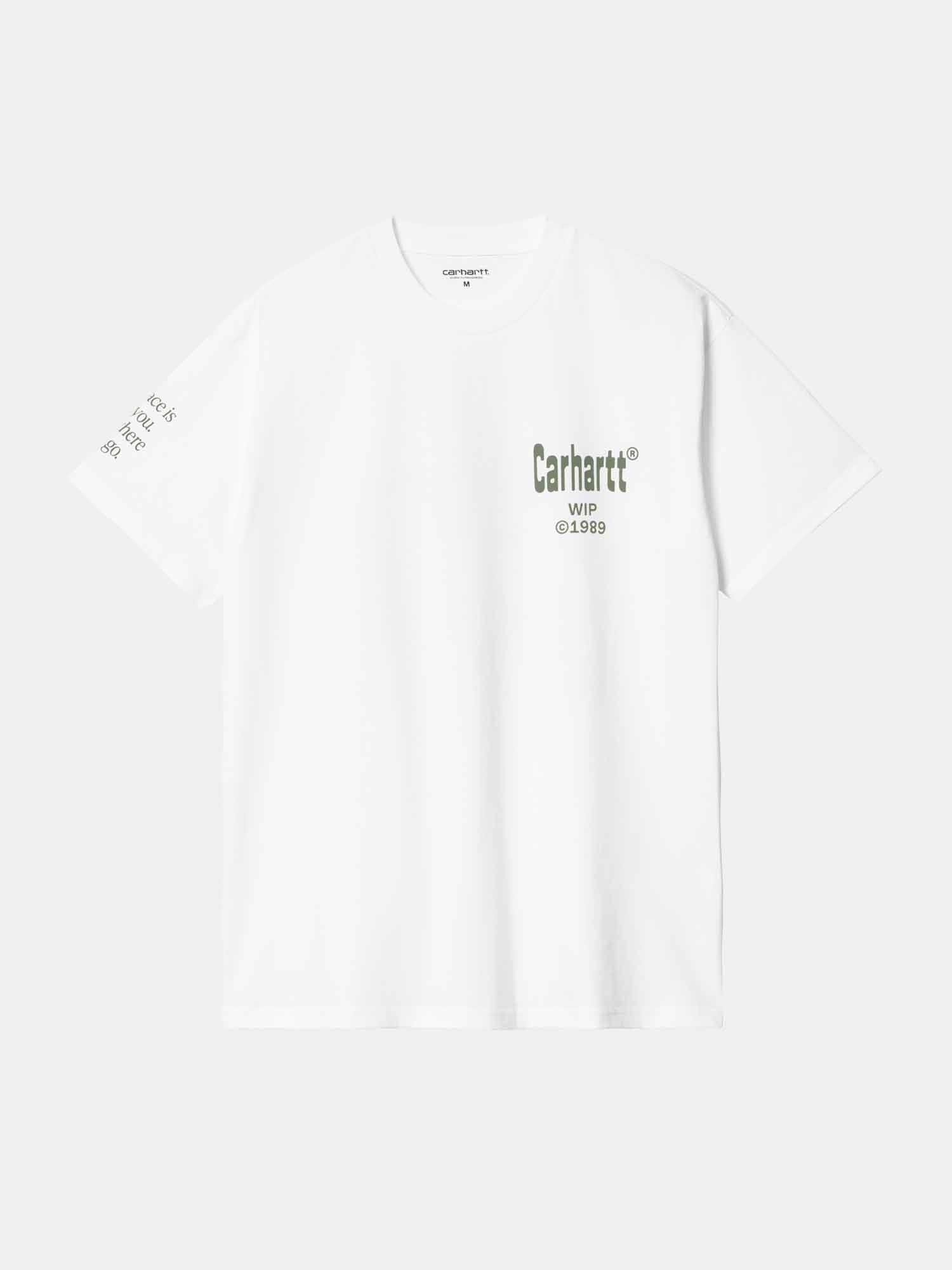 Carhartt S/S Home Tee - White / Dollar Green