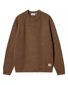 Carhartt Wip Anglistic Sweater Speckled Tamarind