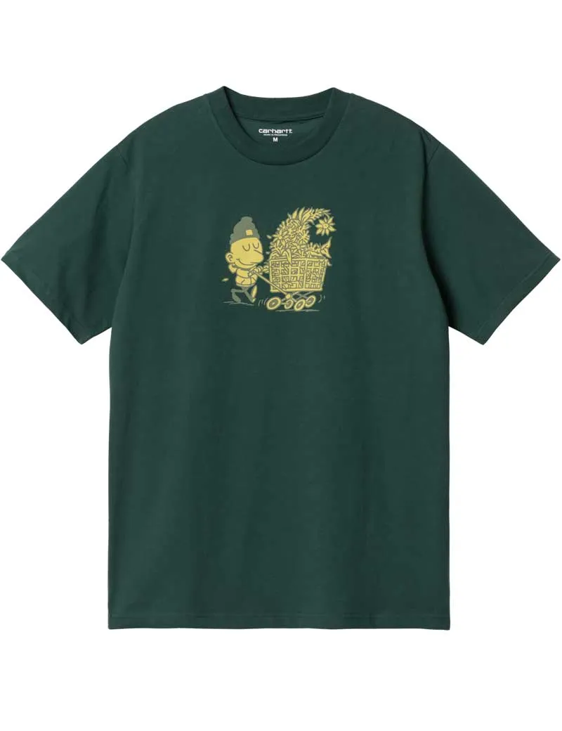 Carhartt Wip Shopper Short Sleeve T-Shirt Discovery Green