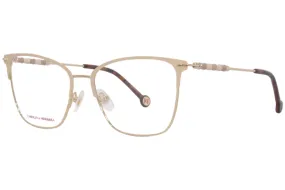 Carolina Herrera CH/0040 BKU Eyeglasses Women's Gold/Nude Full Rim 54-16-140