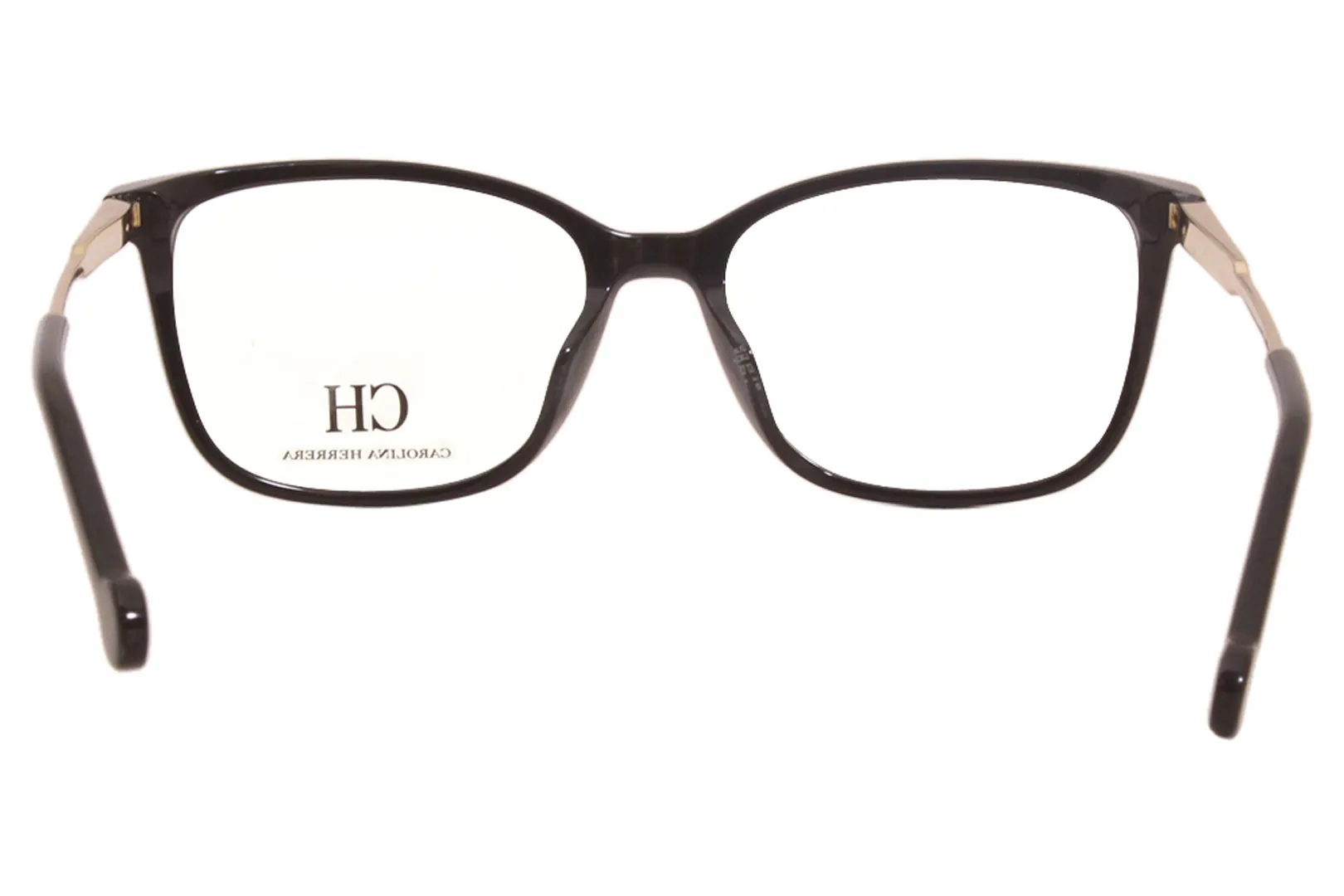 Carolina Herrera Eyeglasses VHE816K 0700 Black/Gold/White 53-16-135mm