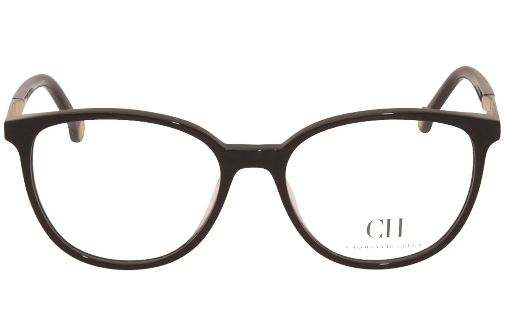 Carolina Herrera Eyeglasses VHE839K 0700 Black/White 53-16-135mm