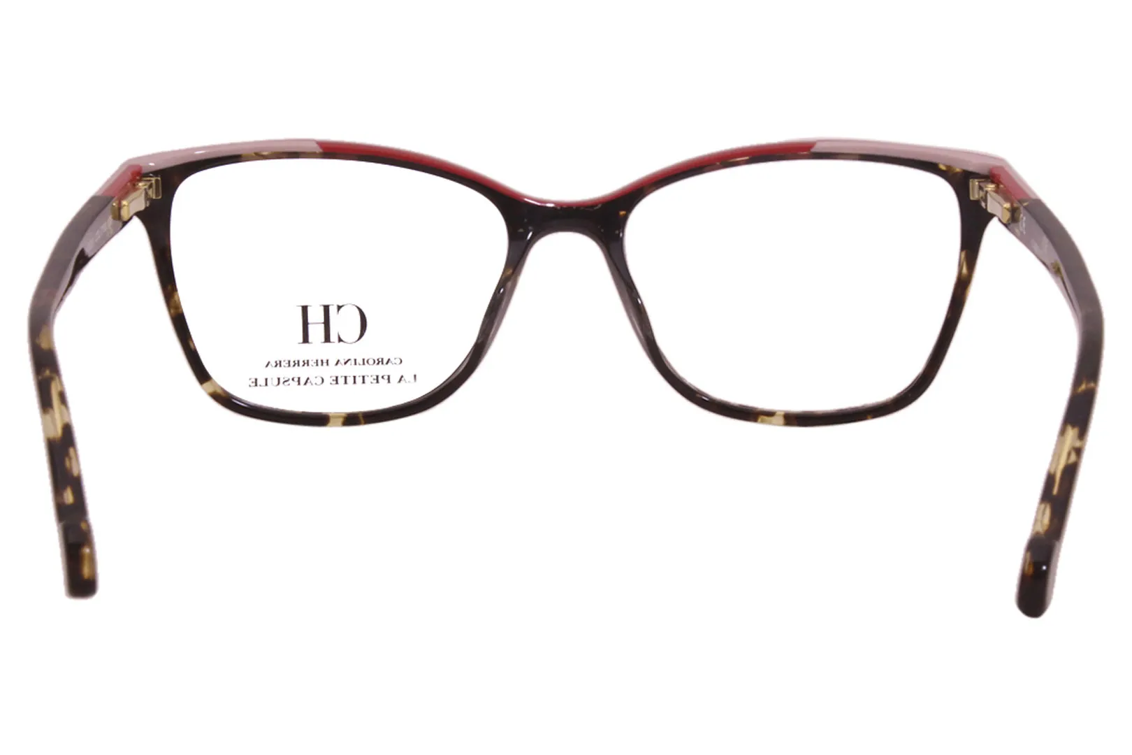 Carolina Herrera Eyeglasses Women's VHE820K 0780 Tortoise/Burgundy 51-16-135mm