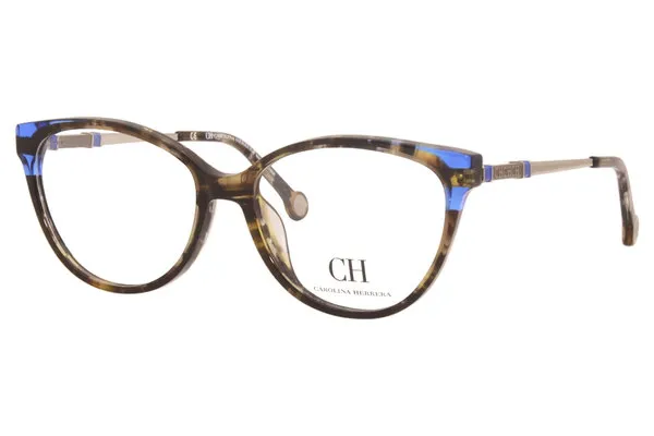 Carolina Herrera Eyeglasses Women's VHE851K 700Y Black/Pink/Gold 53-15-140mm