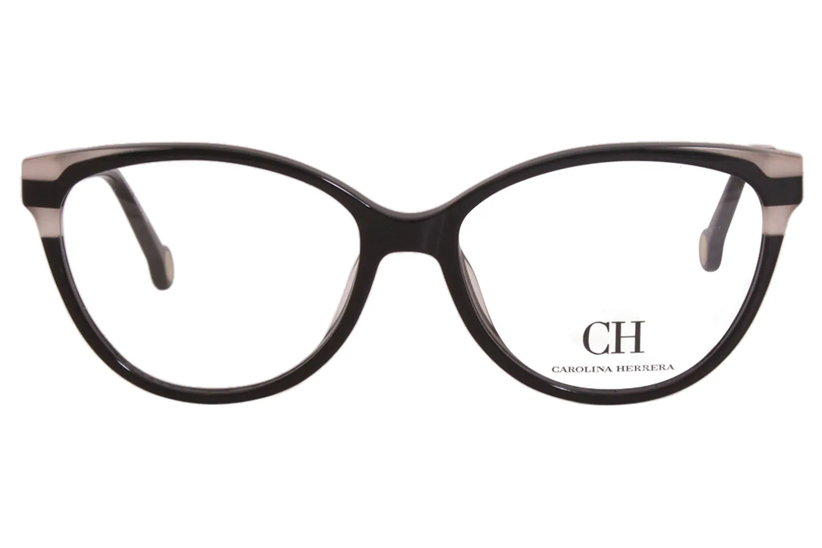 Carolina Herrera Eyeglasses Women's VHE851K 700Y Black/Pink/Gold 53-15-140mm