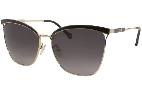 Carolina Herrera Sunglasses SHE151 0301 Black-Gold/Grey Gradient 59-15-140mm