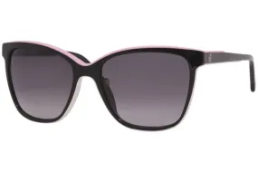 Carolina Herrera Sunglasses Women's SHE792 06HC Black-Pink/Black Lenses 54mm