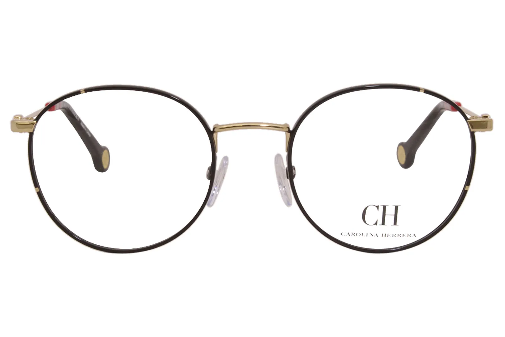 Carolina Herrera VHE167K Eyeglasses Women's Full Rim Round Optical Frame