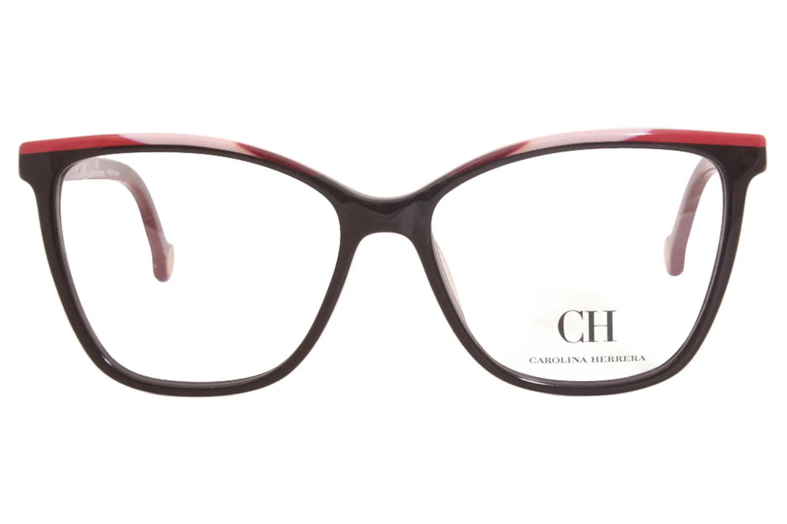 Carolina Herrera VHE835K Eyeglasses Women's Full Rim Cat Eye Optical Frame