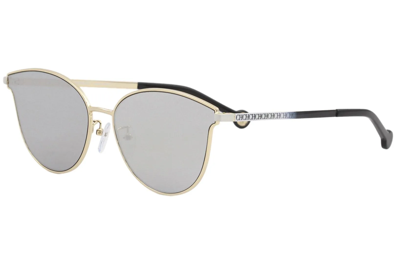 CH Carolina Herrera SHE104 SHE/104 300X Gold/White Square Sunglasses 59mm